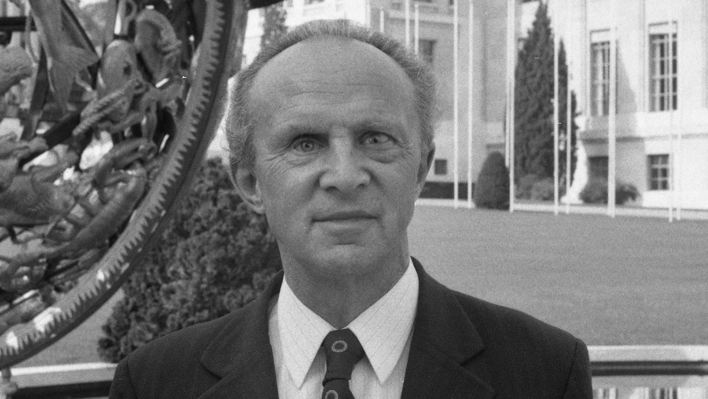 Sightsavers founder Sir John Wilson in 1976.