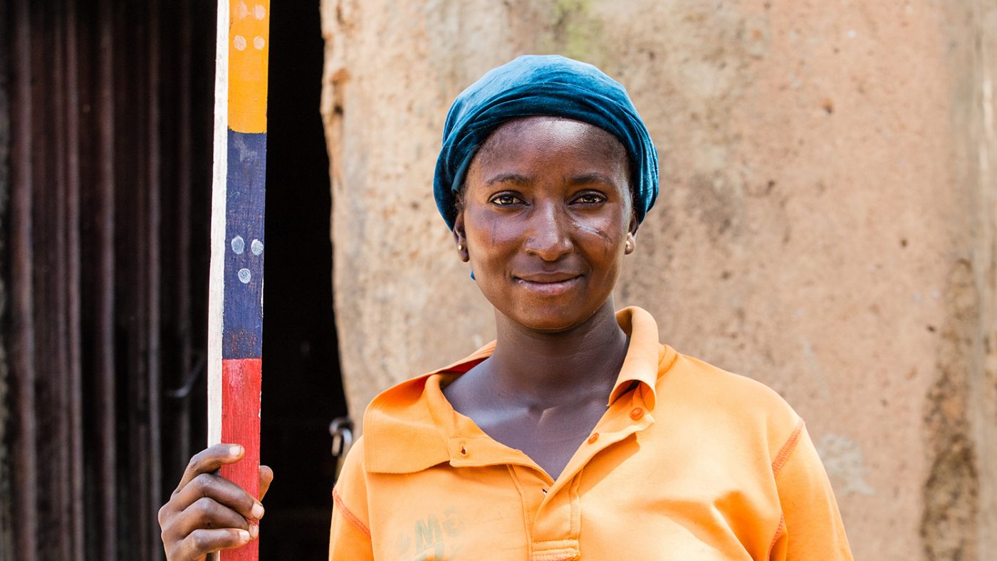 A community worker from Sightsavers' NTDs campaign.