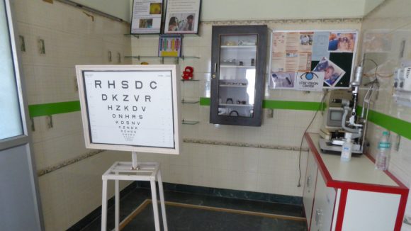 An eye health clinic in Bhopal, India.