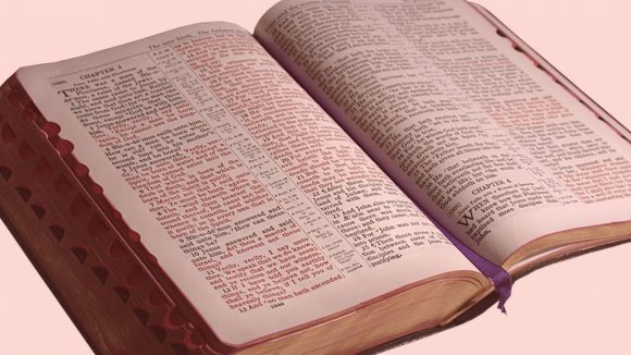 An open Bible.