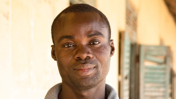 A close-up of Shaibu.