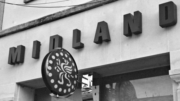 The fascia of Midland Bank.