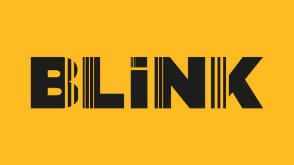 A yellow image featuring the Blink logo.