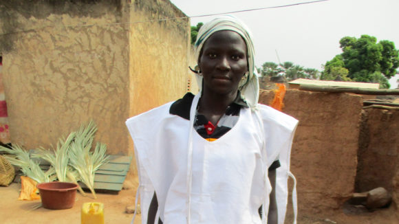 A health worker wearing uniform.