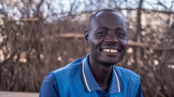 A man smiling.