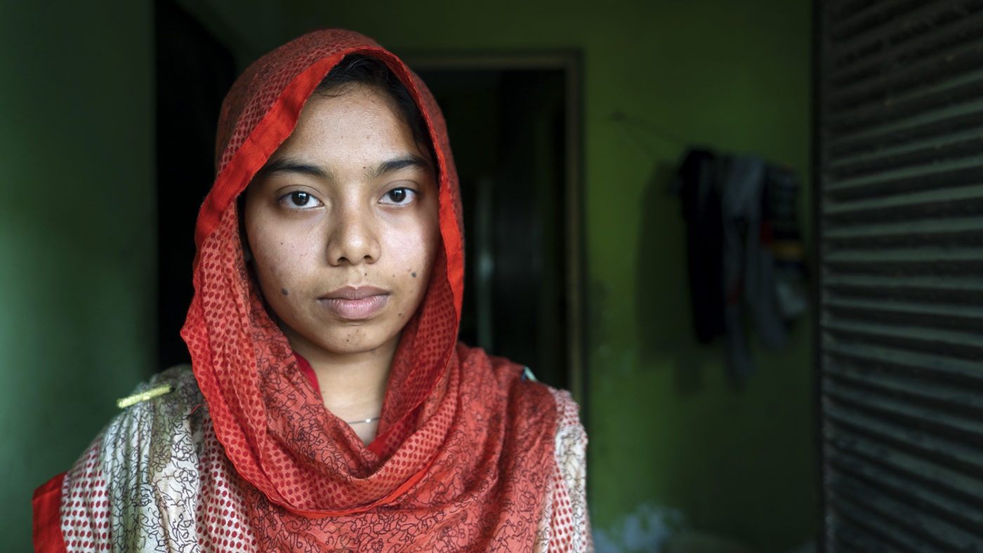 A young woman.