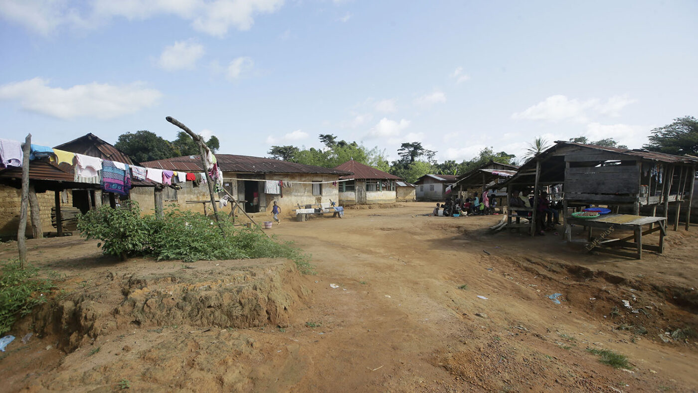 Photo of Negbehin village in Liberia.
