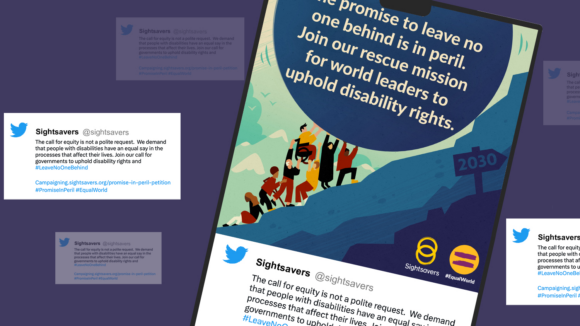 Decorative asset showing tweets and images contained in the toolkit