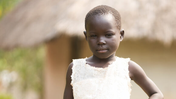 Happy smiles after successful treatment for trachoma.