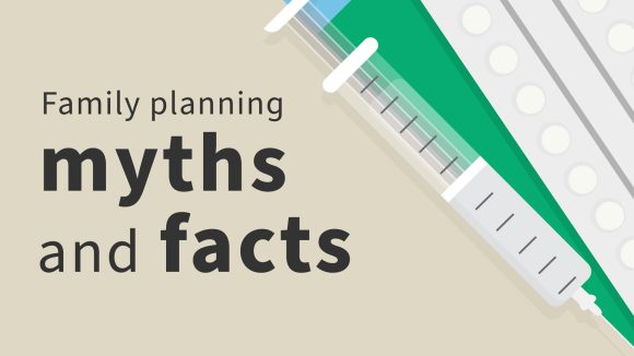 An example social media asset used to share facts and myths about family planning.